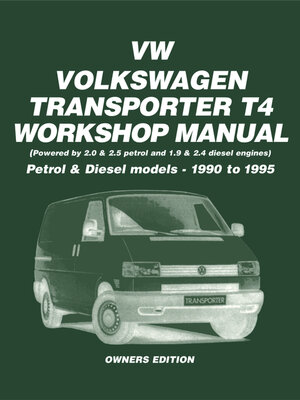 cover image of Volkswagen Transporters T4 Workshop Manual